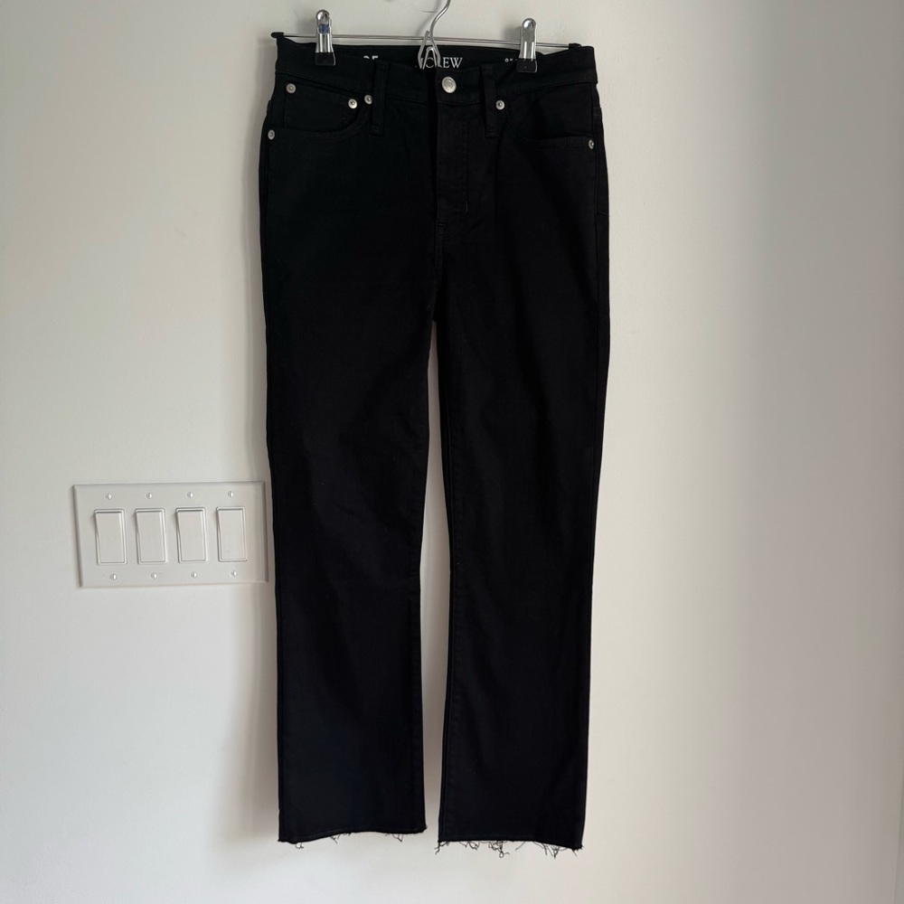 J Crew 9" demi-boot crop jean in Black Women’s Size 25 - Picture 2 of 13